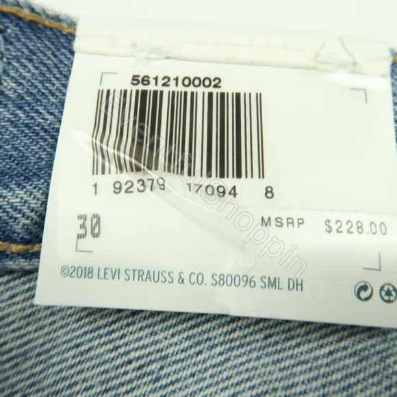 Levis Made Crafted Jane Doe Crop Blue Crest Jeans - Picture 7 of 8